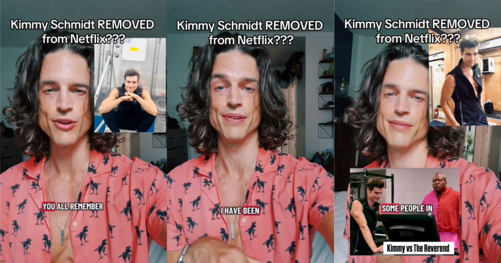 man talking about netflix