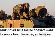 A Soldier Didn’t Get Along With Someone In His Army Tank Crew, So He And His Fellow Soldiers Let Him Clean His Part Of The Tank By Himself And Miss A Day Off