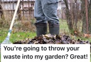 A Homeowner’s Rude Neighbors Threw Garbage Into His Garden, So He Used It To Help Fertilize His Lawn