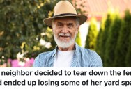 A Homeowner Got Tired Of His Neighbor’s Dogs Messing Up Their Garden, So He Got In Touch With The City About Boundary Lines And His Neighbor Lost Part Of Her Yard