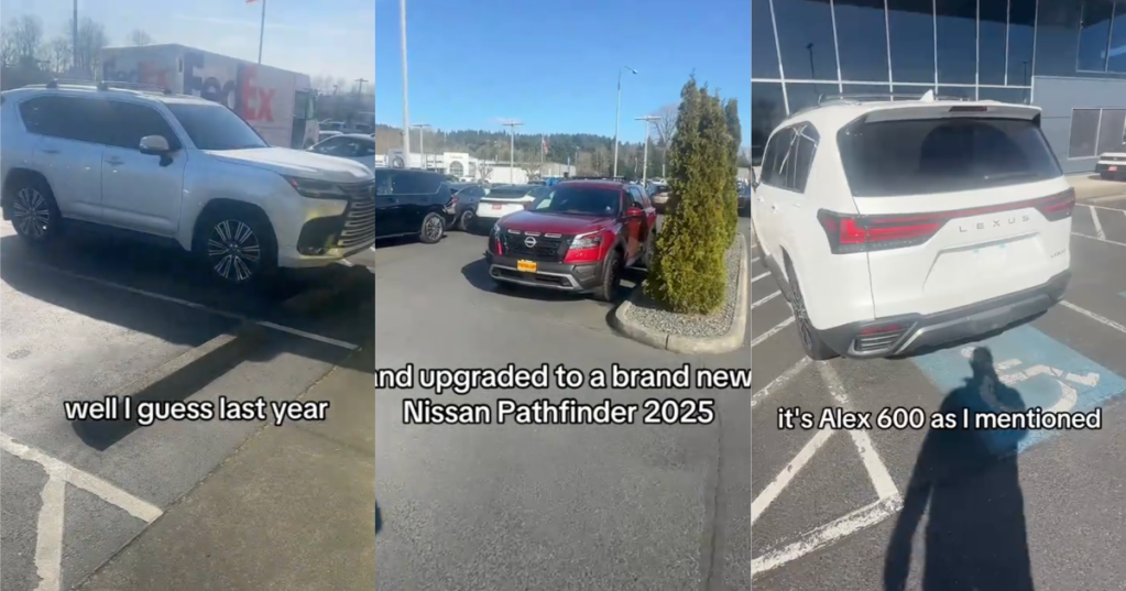 cars in a parking lot