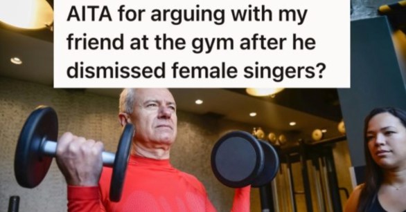 man and woman lifting weights at the gym
