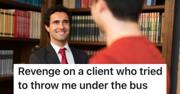 man with a lawyer