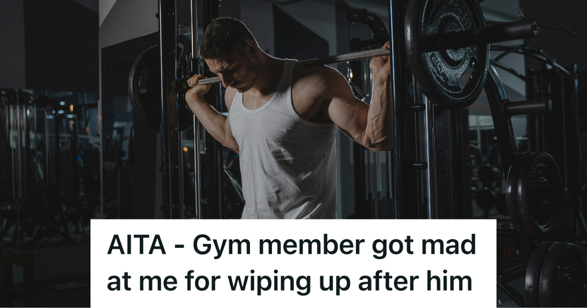 man exercising at the gym