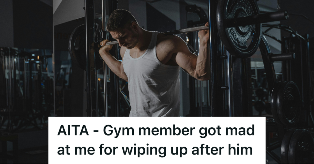 man exercising at the gym