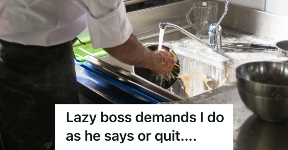 man scrubbing the dishes in a restaurant