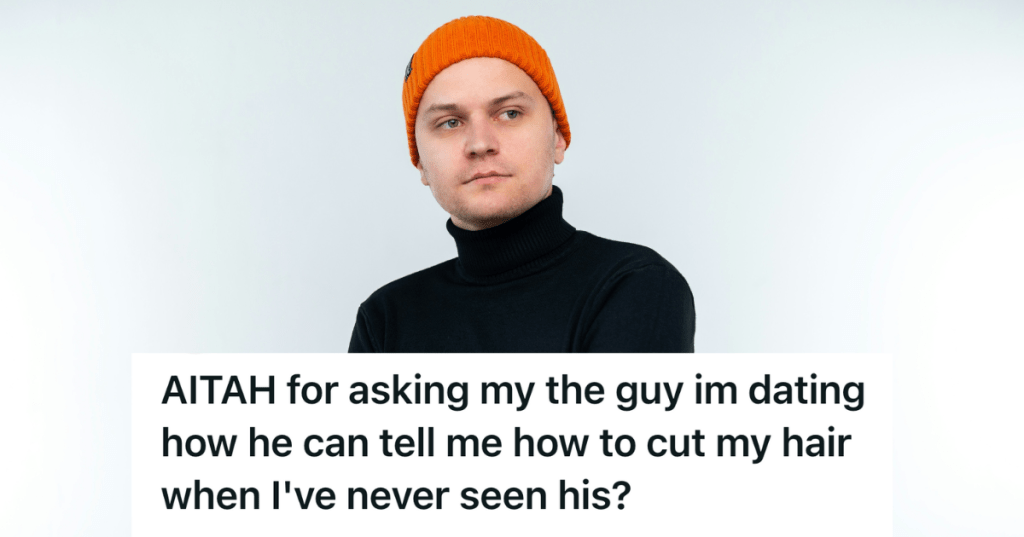 man wearing an orange beanie