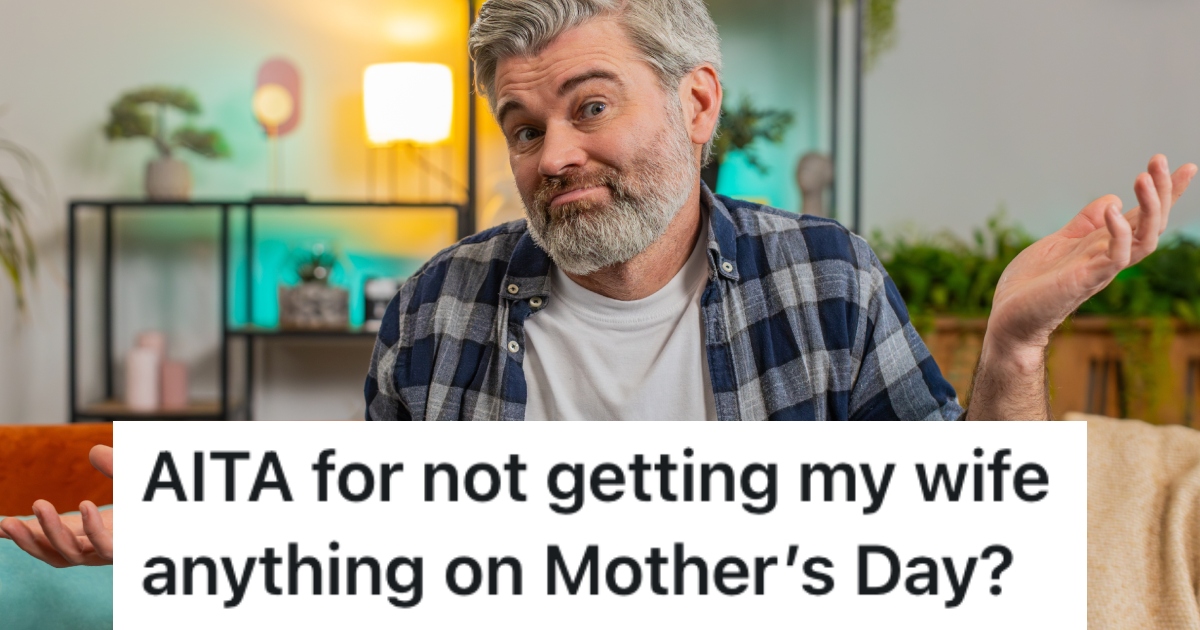 A Dad Thought Watching His Kids On Mothers Day Would Be A Gift To His Wife, But His Plan Backfired man shrugging his shoulders