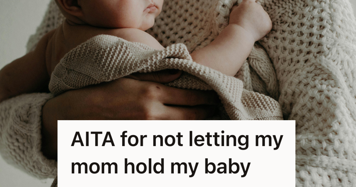 mother holding new baby