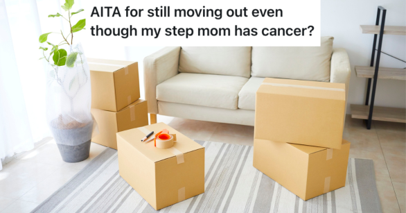 moving boxes in living room.