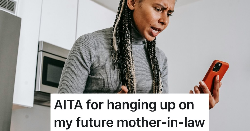 confused woman staring at her phone