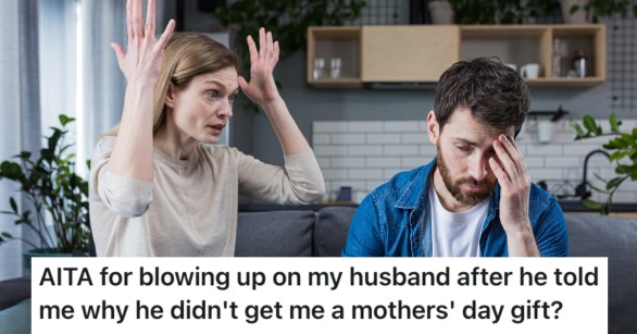 woman yelling at a man