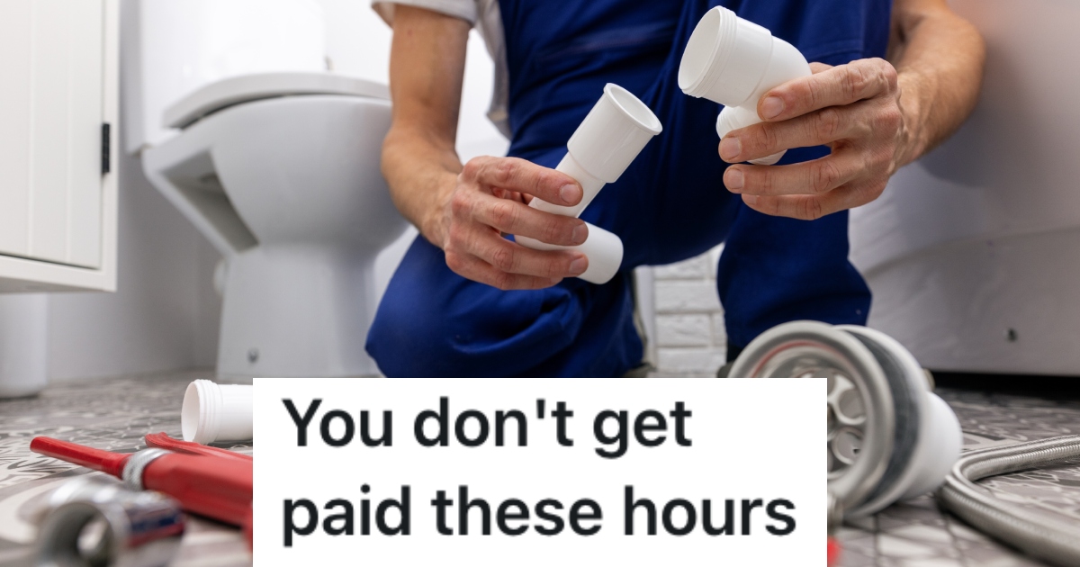 man with plumbing supplies