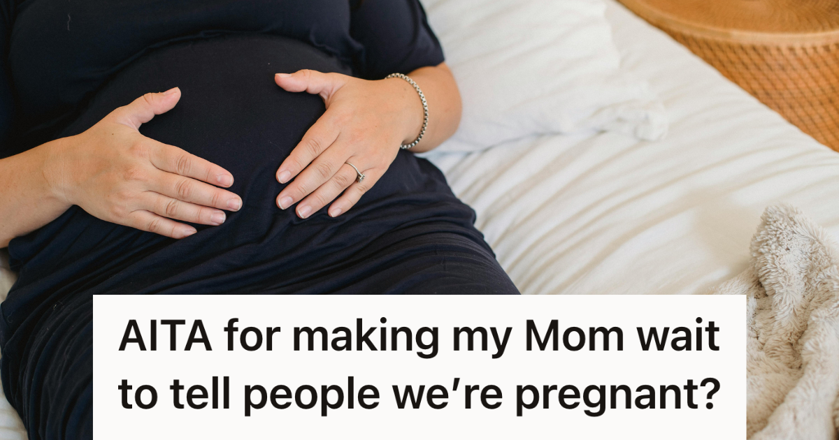 pregnant mom holding her belly