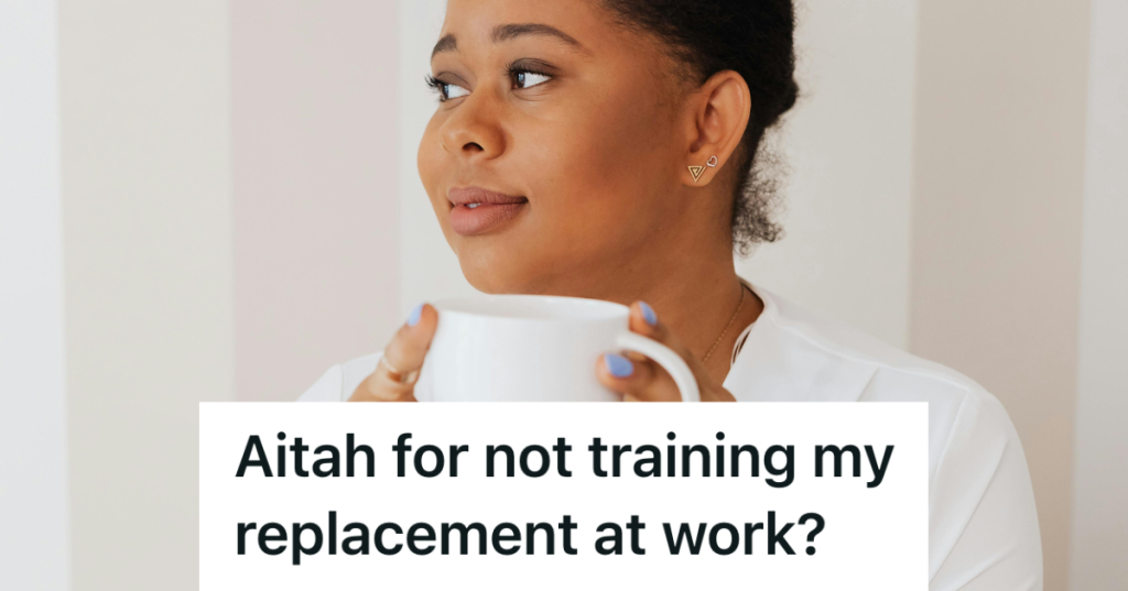 professional woman drinking out of a coffee cup