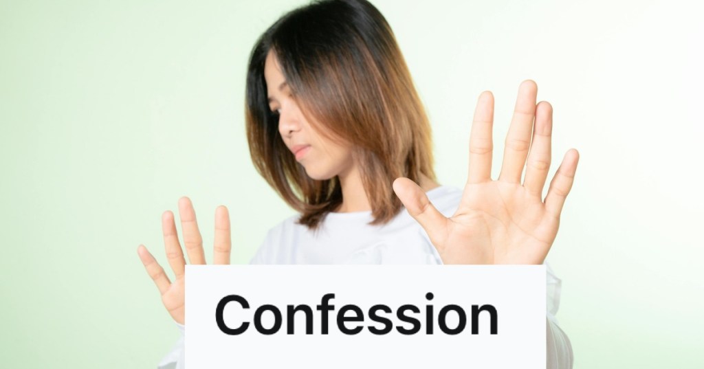 Woman holding up her hands