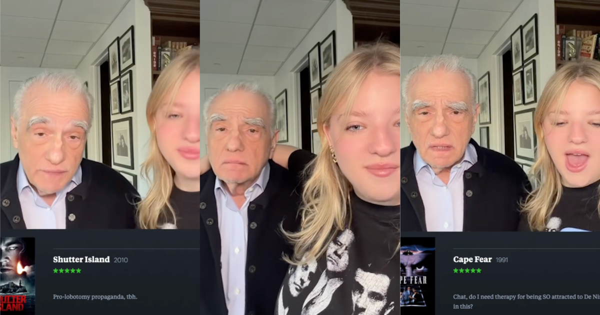 martin scorsese with his daughter