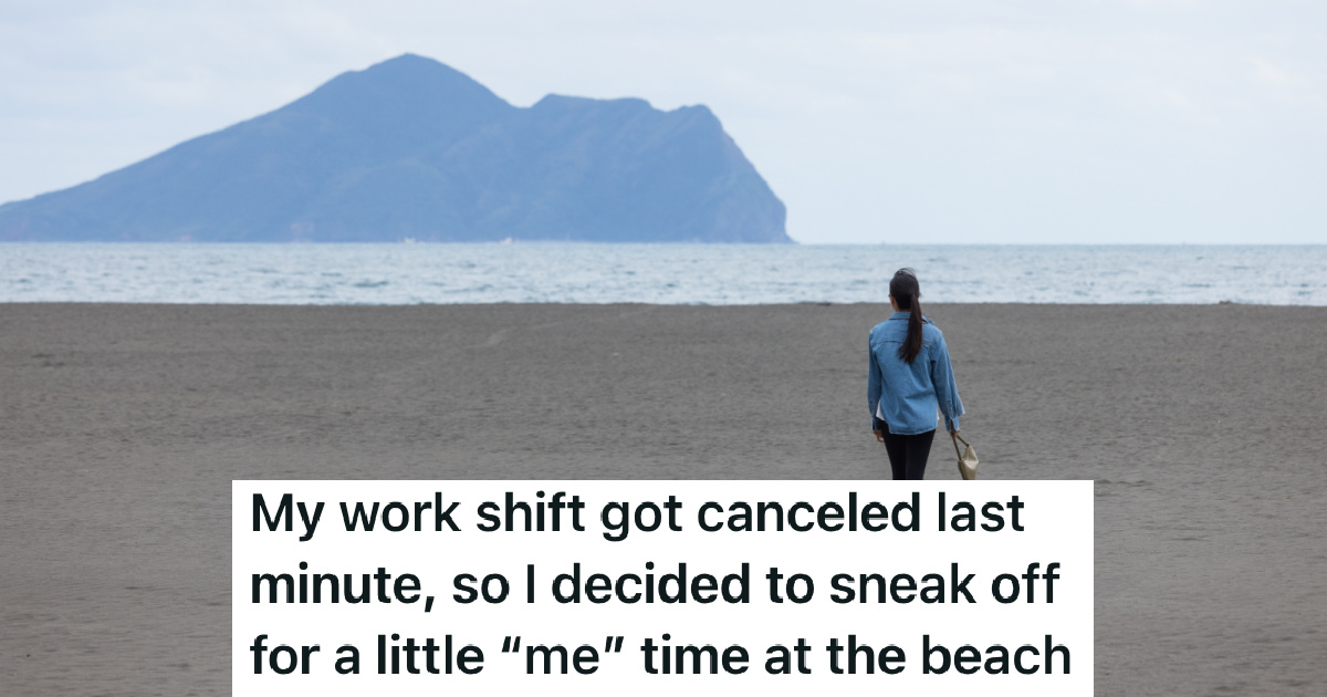 woman walking alone on the beach