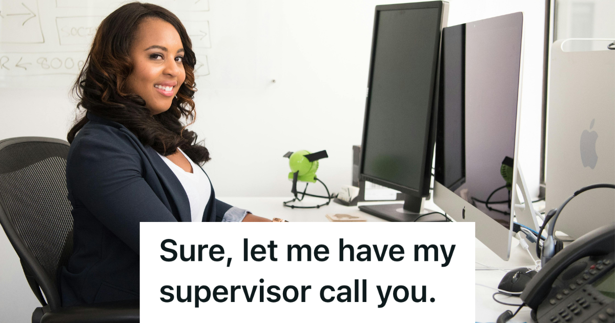secretary working at her desk