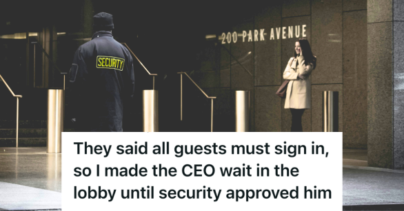 security guard at corporate office