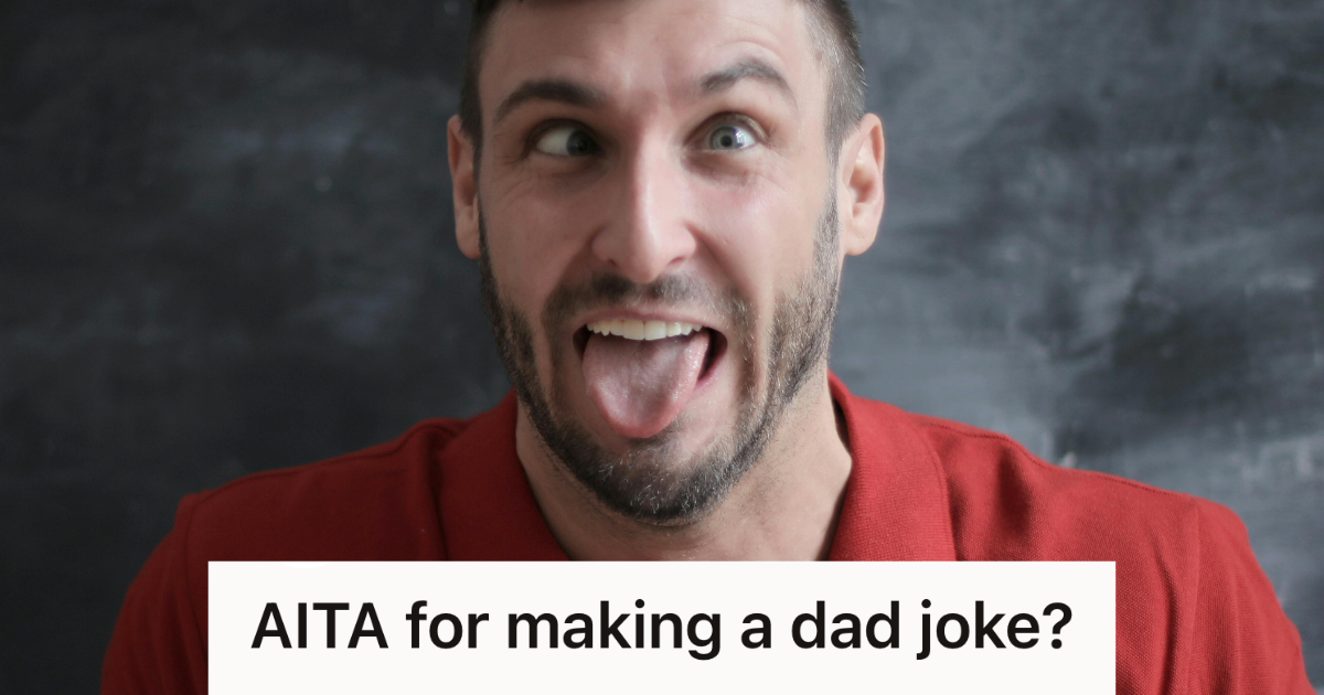 silly man sticking his tongue out