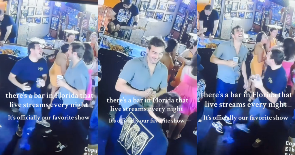 people hanging out at a bar