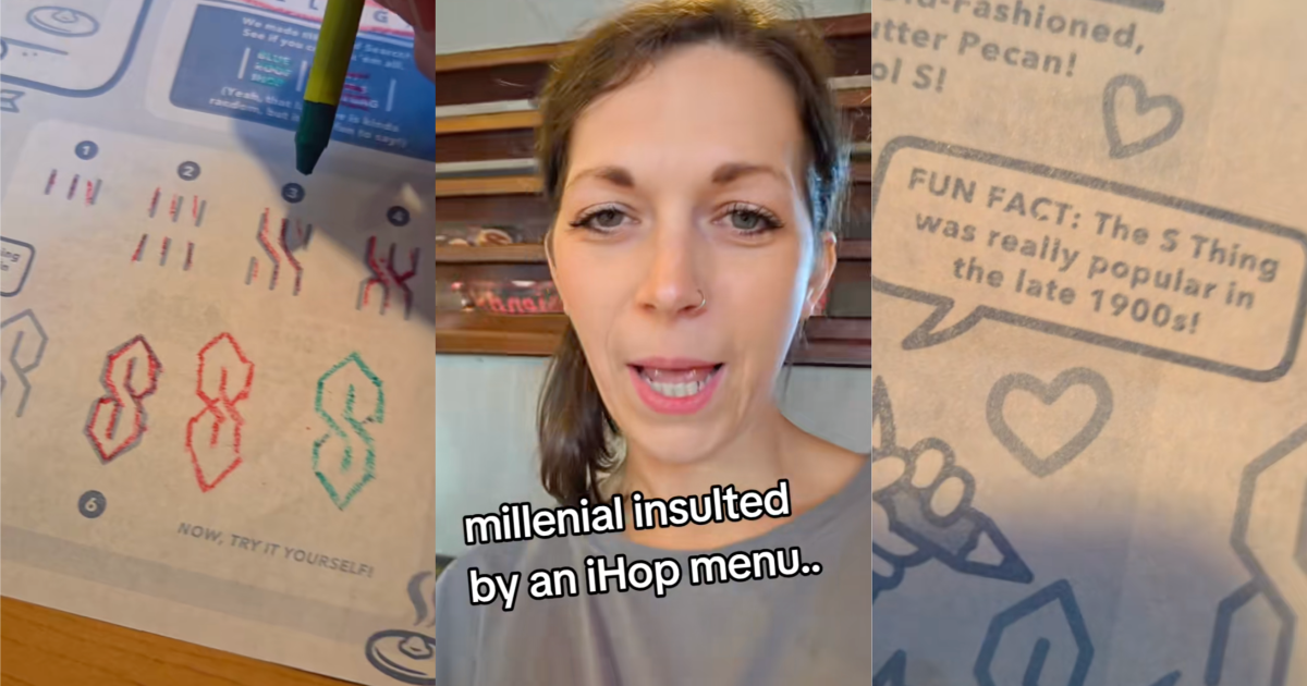 woman talking about ihop