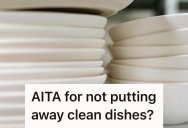Roommate Left Clean Dishes Piled On The Counter For Days, So She Finally Decided To Speak Up About The Strange Clutter