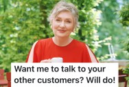 A Homeowner Relaxing In Their Garden Dealt With An Alarm Company Worker Who Tried To Scam Them, So They Got Their Neighbor To Cancel Their Contract With Them