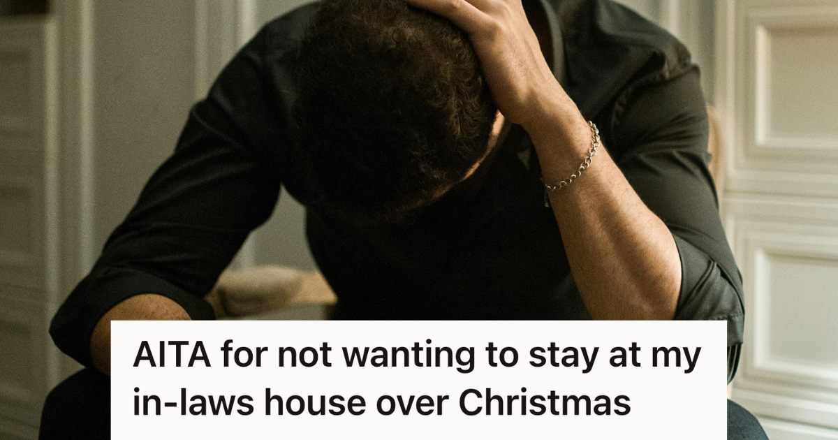 stressed man putting hand on head