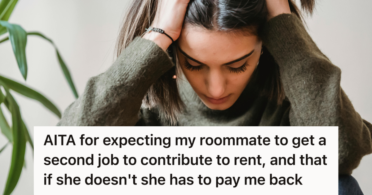 stressed woman putting hands through hair