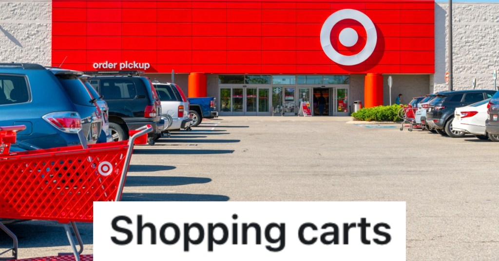 cars in a target parking lot