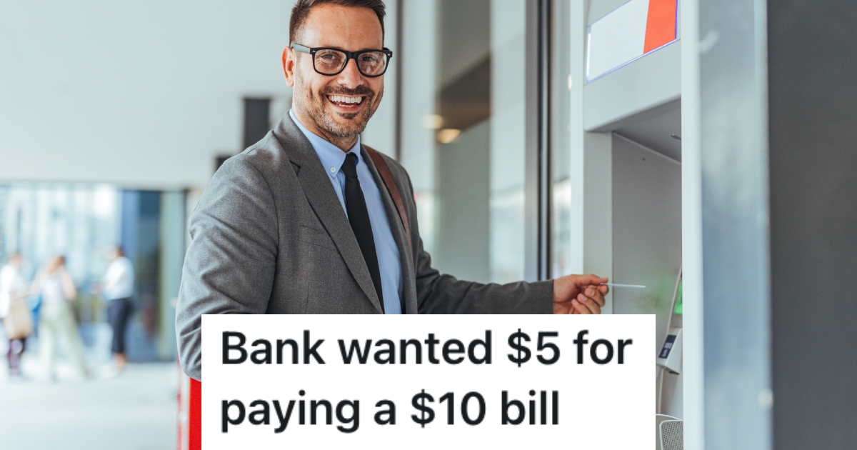 man at an atm machine