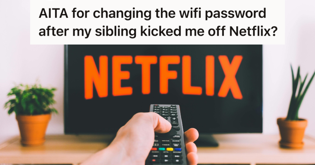 person watching netflix