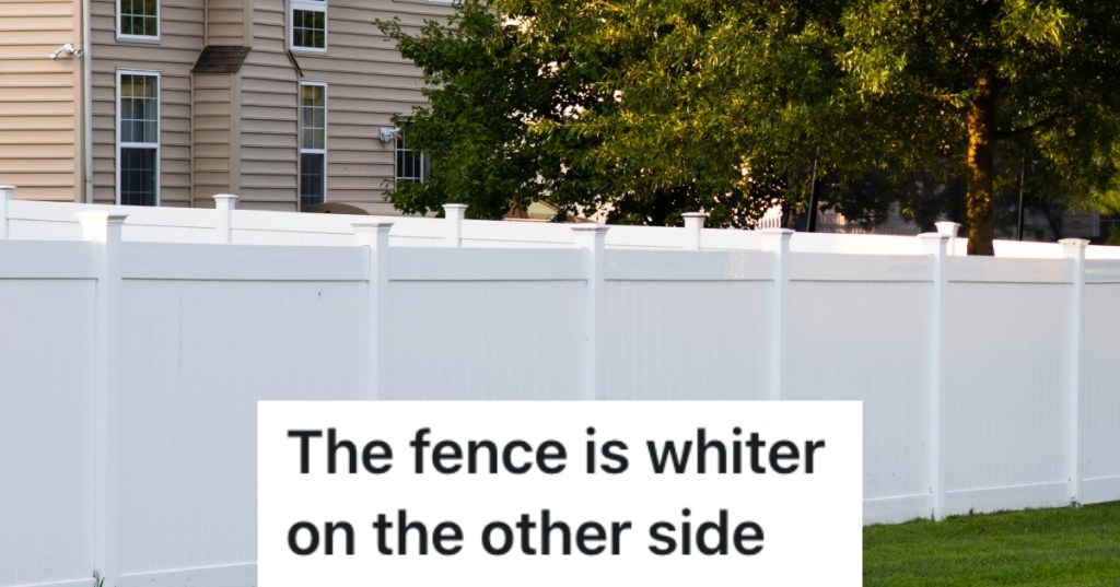 house with a white fence