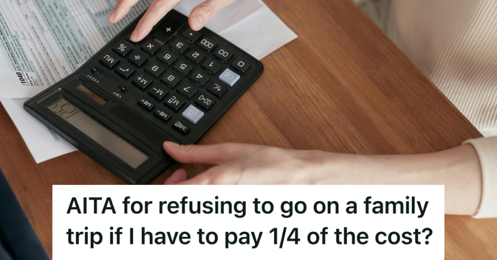 woman calculating her finances with a calculator