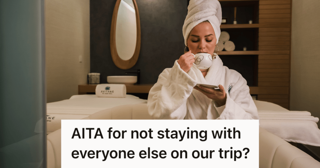 woman in fancy hotel room