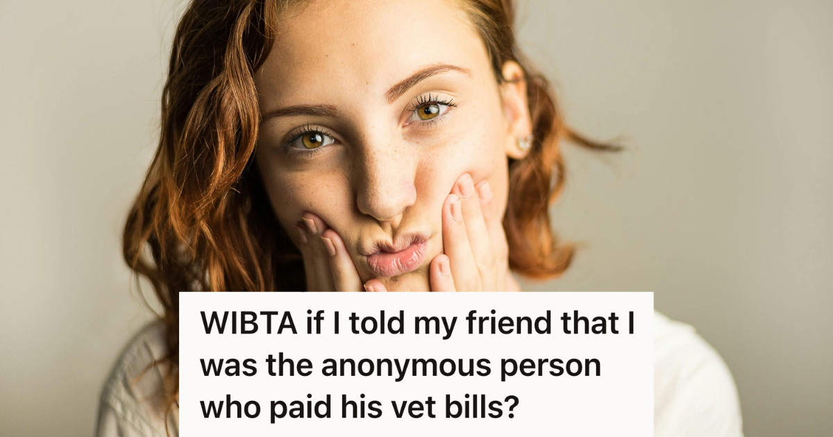 woman pouting holding her face