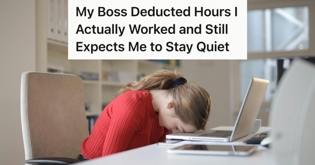 woman putting face down on her laptop