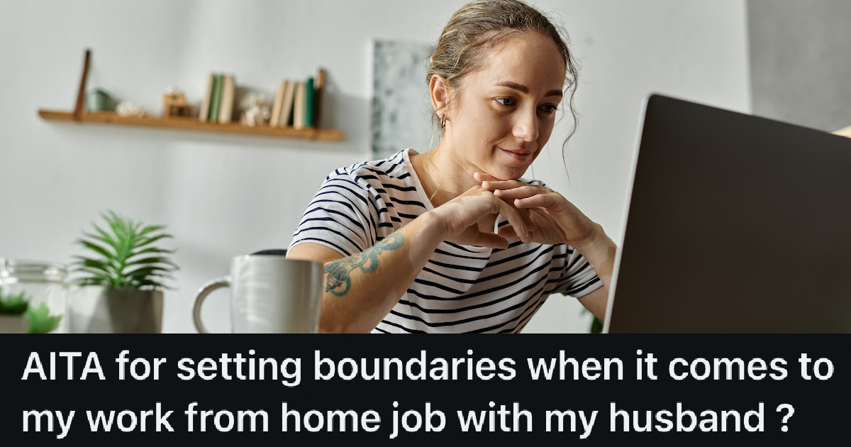 woman working from home