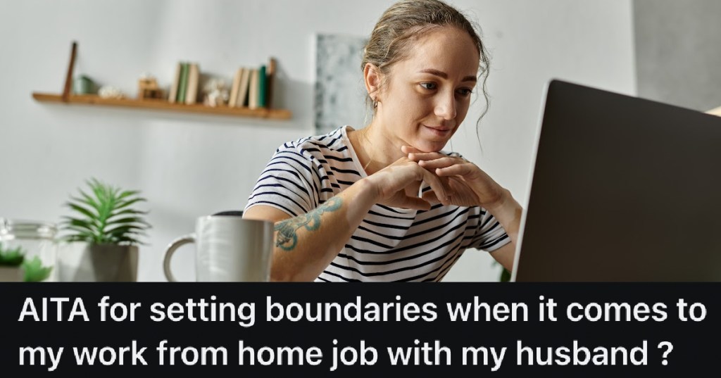 woman working from home