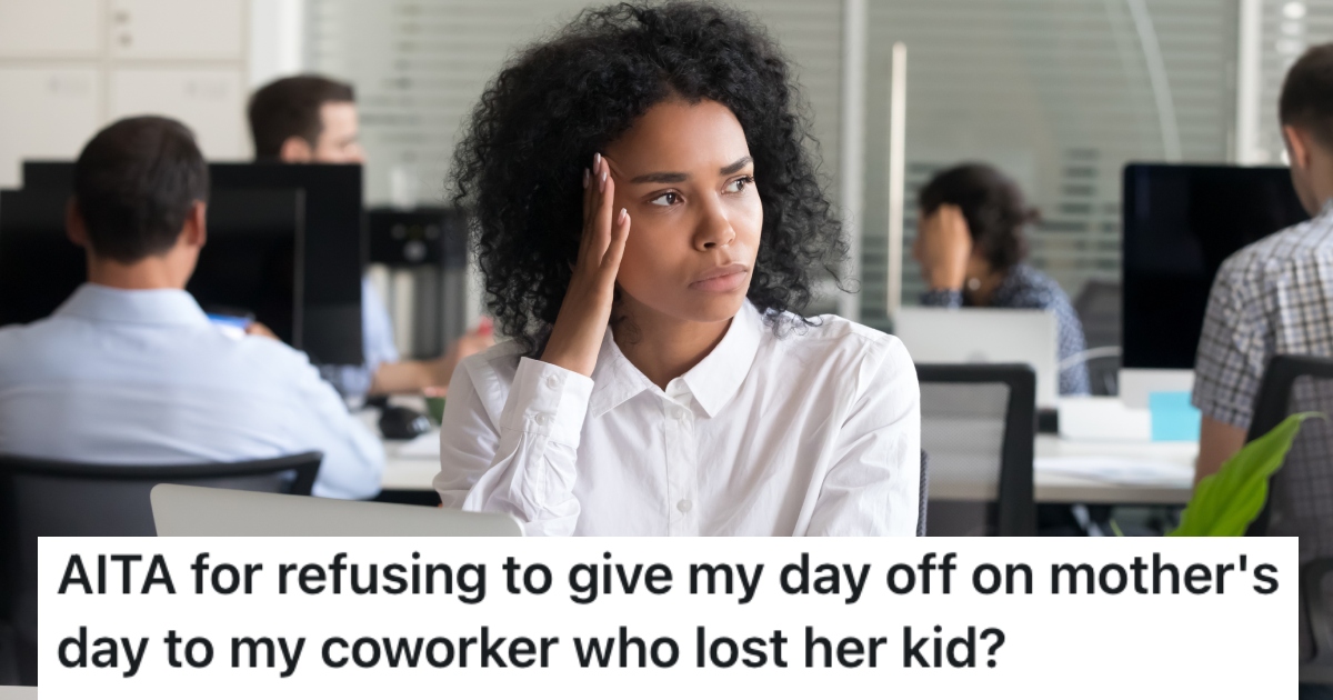 A Student Who Works Full Time Refused To Work On Mothers Day For A Co Worker Who Lost Her Son Last Year woman working at a desk
