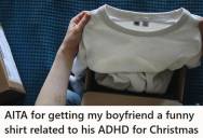 Woman Bought Her Boyfriend A Playful Shirt For Christmas And He Loved It, But His Conservative Parents Thought She Crossed A Line