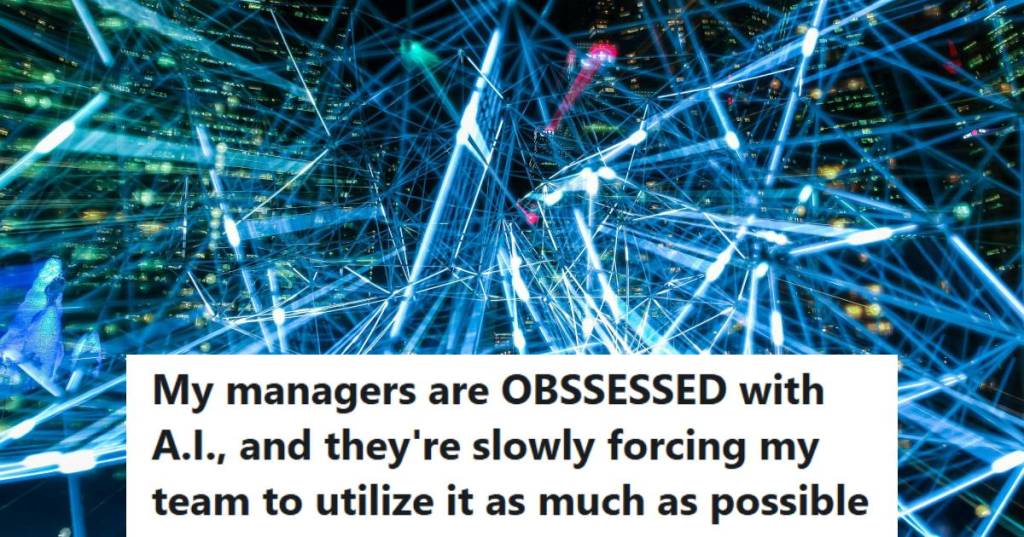 Computer graphic showing lots of "lasers" to signify AI