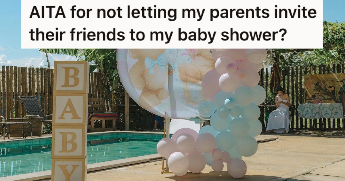 Balloons at a baby shower