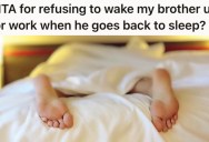 Younger Brother Can’t Get Up In The Morning, And He’s Late For Work On Multiple Occasions. But Now This Has Somehow Become His Older Brother’s Responsibility.