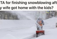 Father Of Twin Toddlers Was Clearing Snow While His Wife Was Indoors With The Kids, But When He Returned Inside, Chaos Ensued