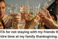 Social Butterfly Loved Mingling At Their Annual Thanksgiving Event, But When Their Friend’s Social Anxiety Became A Problem, The Blame Got Turned On Them
