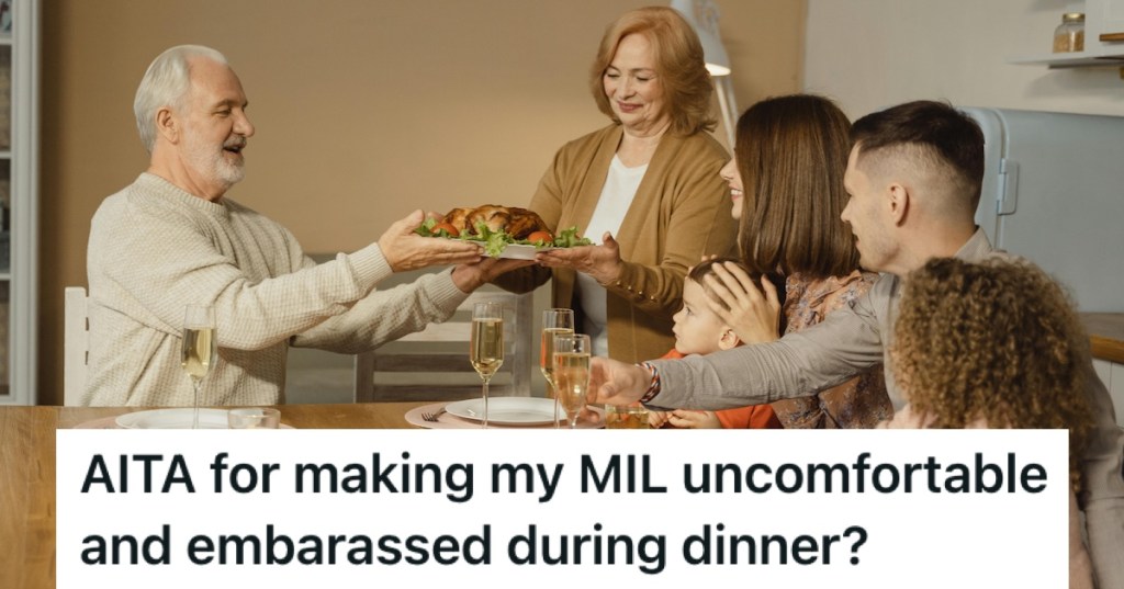 A family sharing Thanksgiving dinner