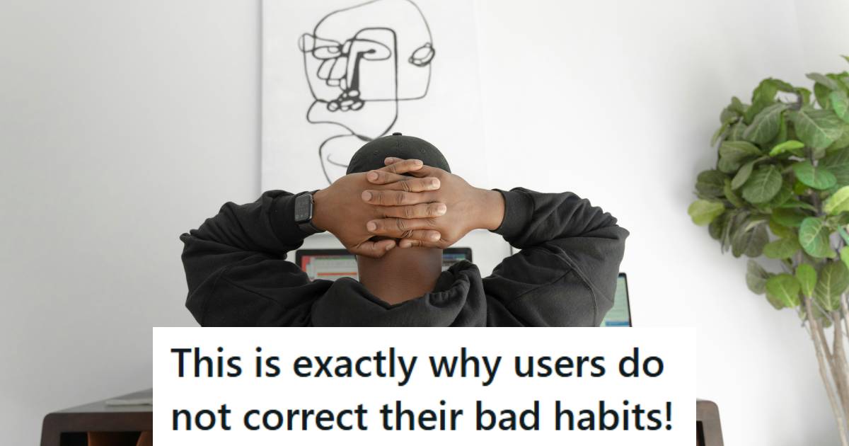 IT worker sitting at his desk upset because no one submits tickets